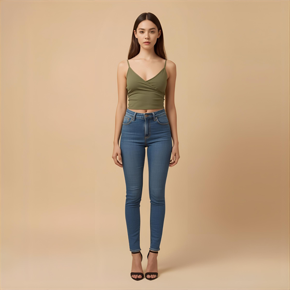 VERLUNA | Green Casual Stylish Tank Top