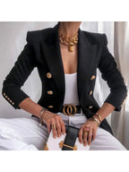 Chic Blazer with Button Details
