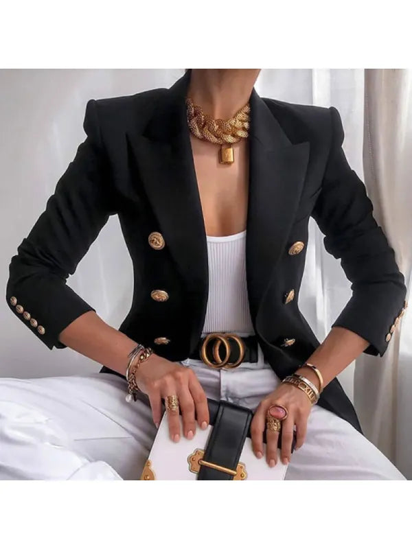 Chic Blazer with Button Details