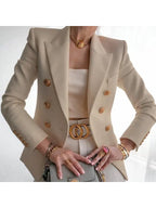 Chic Blazer with Button Details