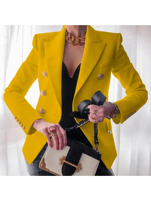Chic Blazer with Button Details