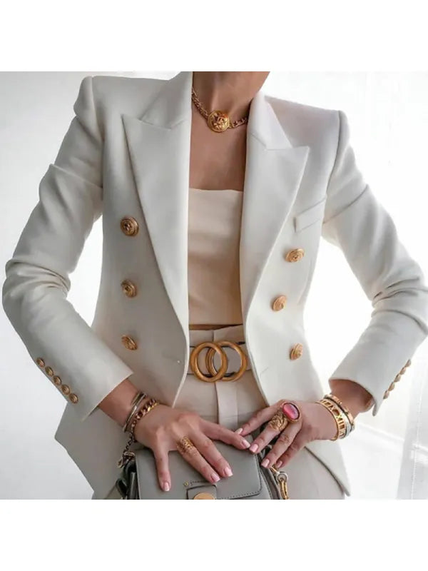 Chic Blazer with Button Details