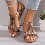 Bohemian Braided Wedge Sandals