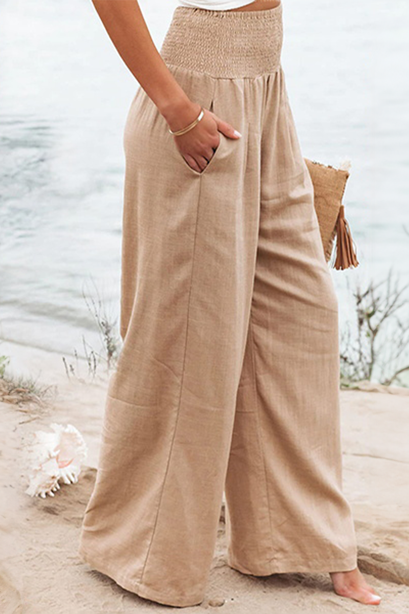 Chic Women's Stretchy Palazzo Trousers