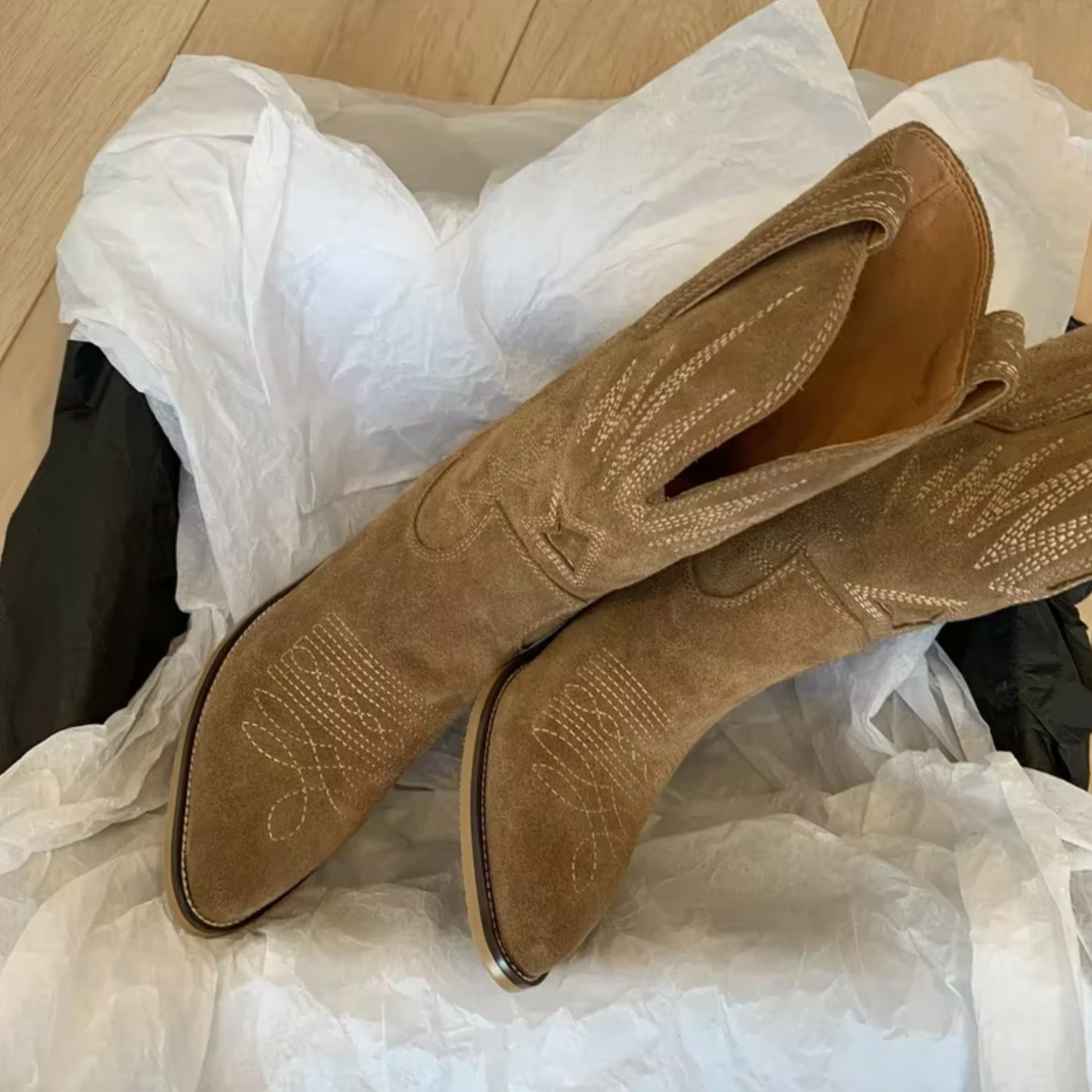 Vintage-Inspired Embroidered Ankle Boots
