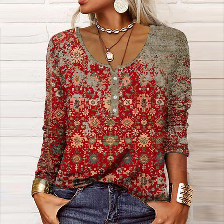 Chic Aztec Patterned Sweater