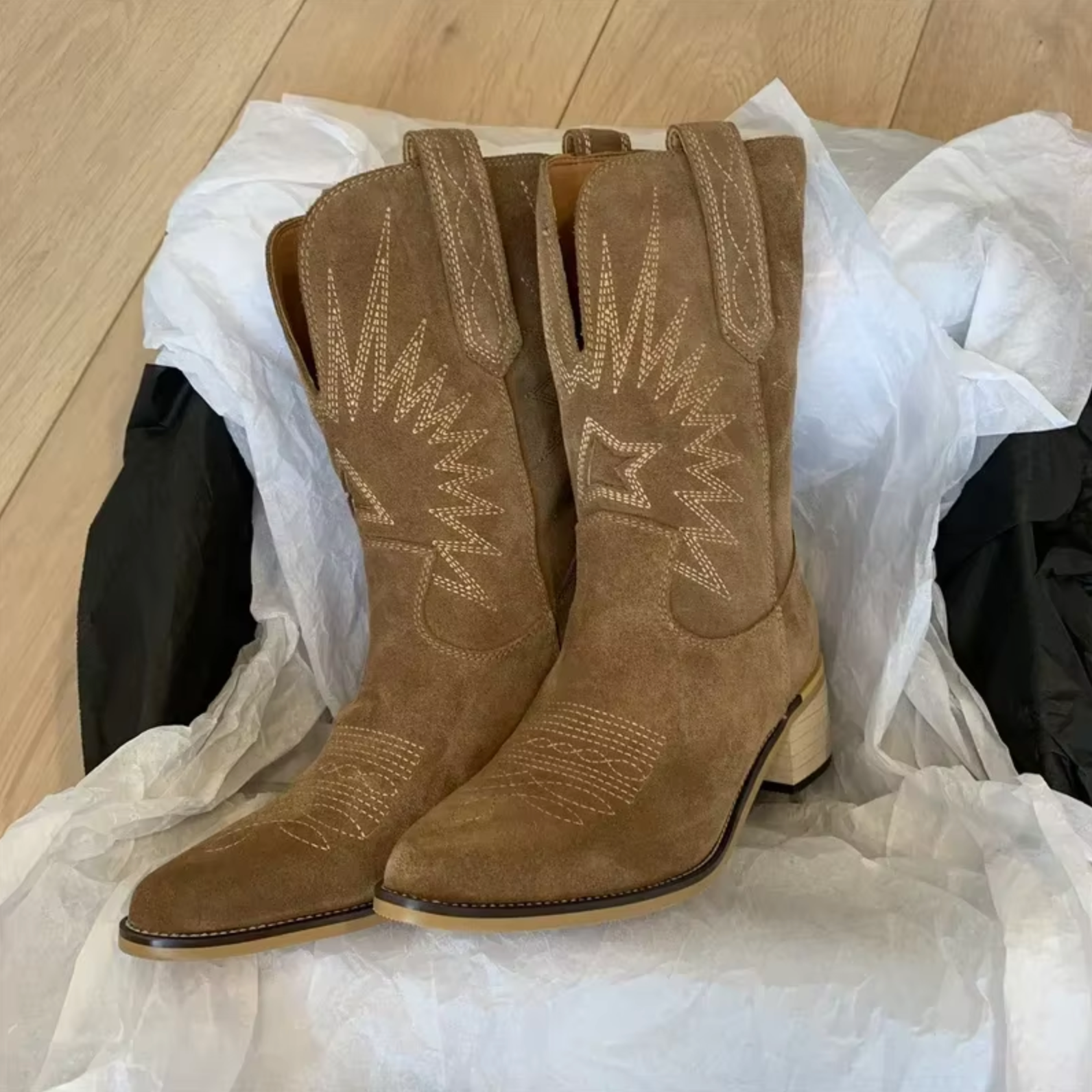 Vintage-Inspired Embroidered Ankle Boots