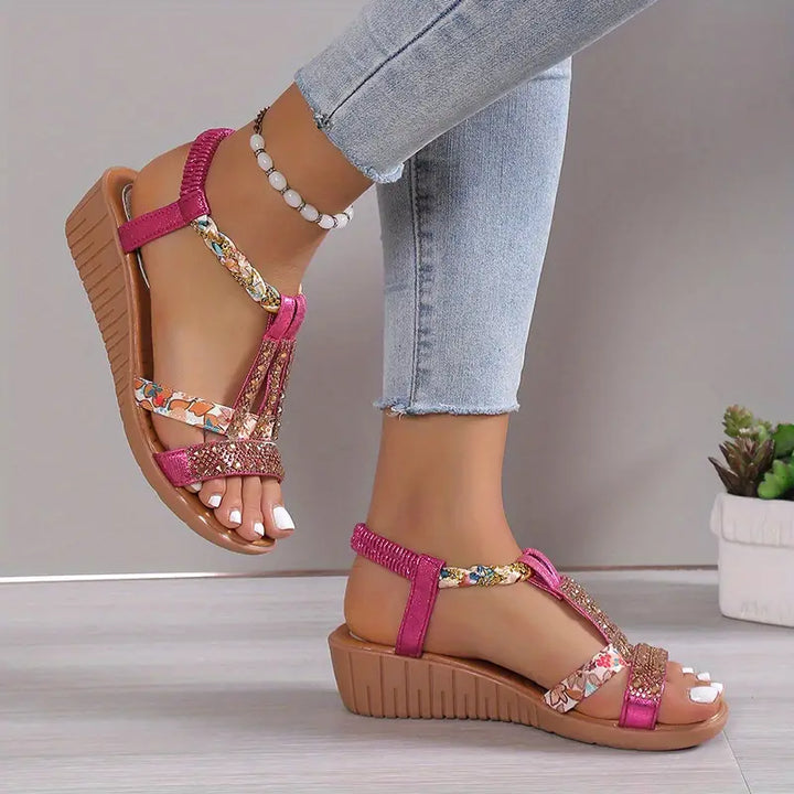 Bohemian Braided Wedge Sandals