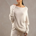 Asymmetrical Draped Sweater by Paulina