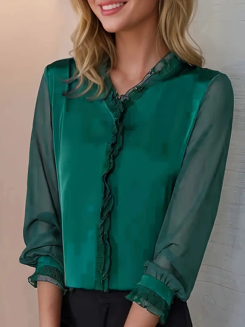 Chic Long Sleeve Casual Women's Top