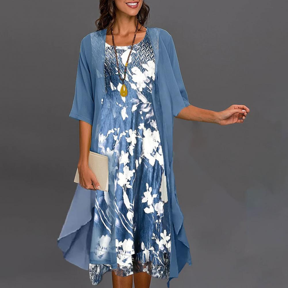 Women's Relaxed Fit Stretchy Summer Dress