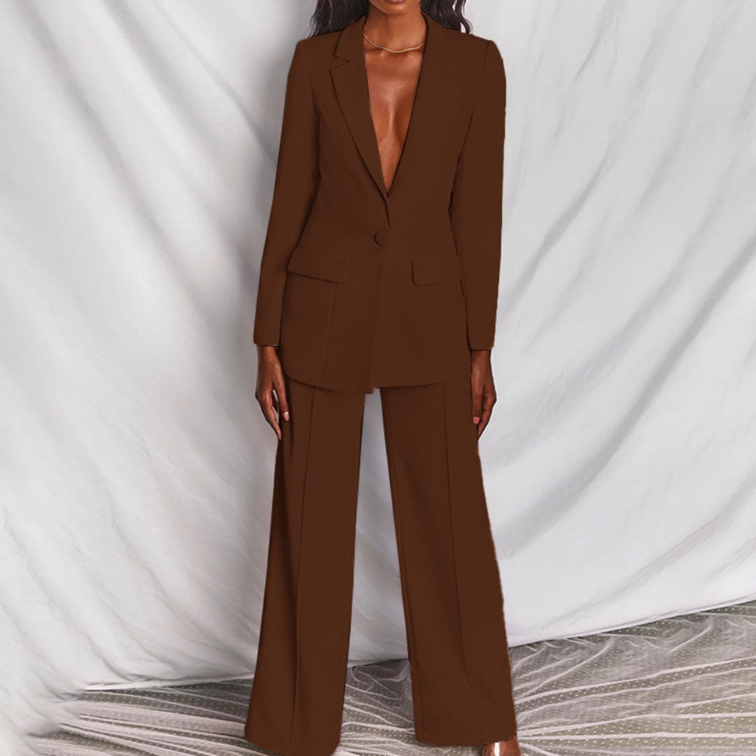 Hayley - Stylish Women's Blazer and Trousers Set