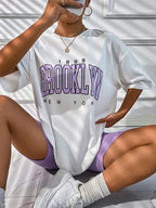 Brooklyn York Retro-Style Oversized Tee