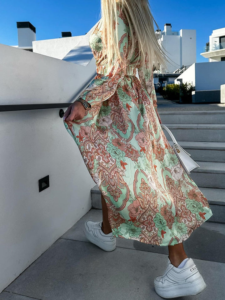 Sarah - Chic Bohemian Maxi Dress
