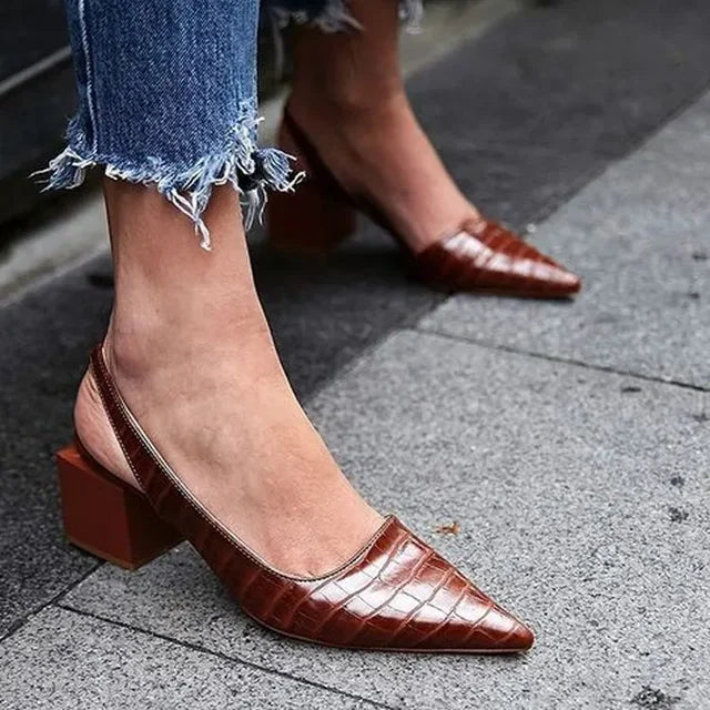Zarrah Elegant Brown High Heels