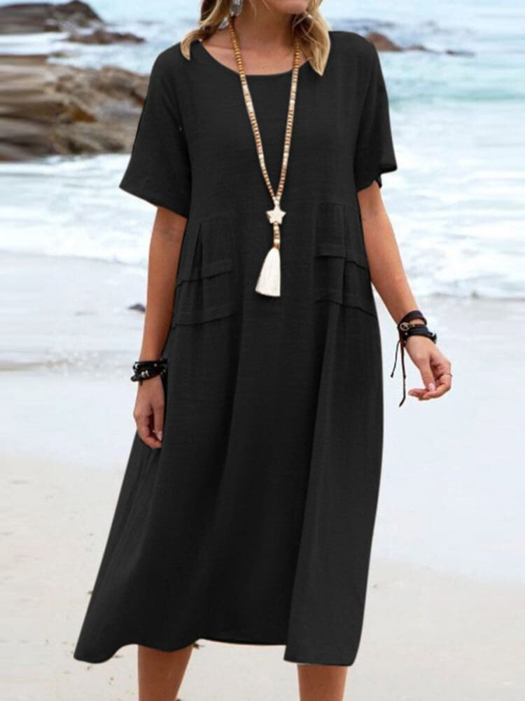 Relaxed Cotton Everyday Dress