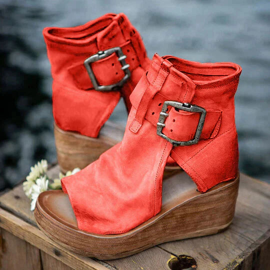 Women's Boho-Inspired Wedge Sandals