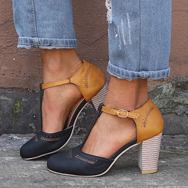 Chic Retro Women's High Heels