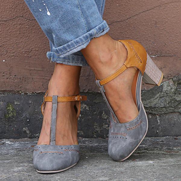 Chic Retro Women's High Heels