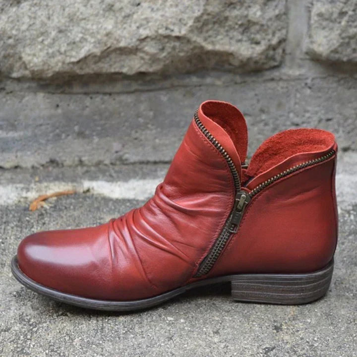 Women's Zippered Ankle Boots