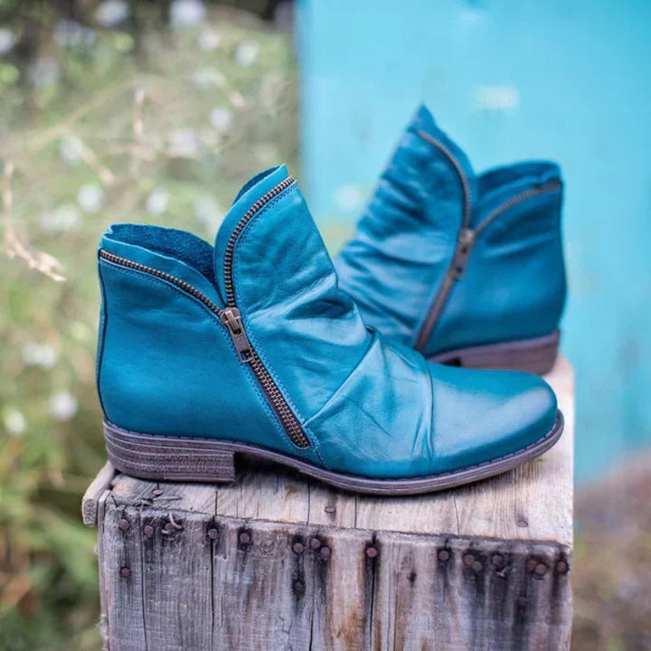 Women's Zippered Ankle Boots