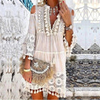 Bohemian Lace Mini Dress