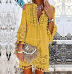Bohemian Lace Mini Dress